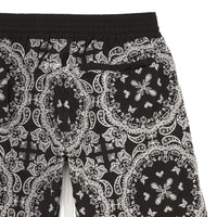 MAYO Paisley Embroidery Shorts - BLACK / BLUE / GREEN