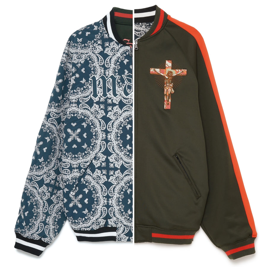 送料無料（沖縄は1000円) JESUS MAYO PAISLEY REVERSIBLE JACKET