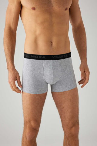 boxers lisos pack de 2 gris