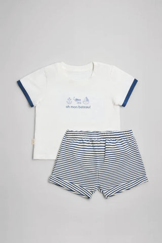 Conjunto Bebe Pantalon Camiseta Manga Corta