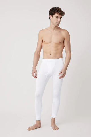 Pantalon thermique pour hommes blanc