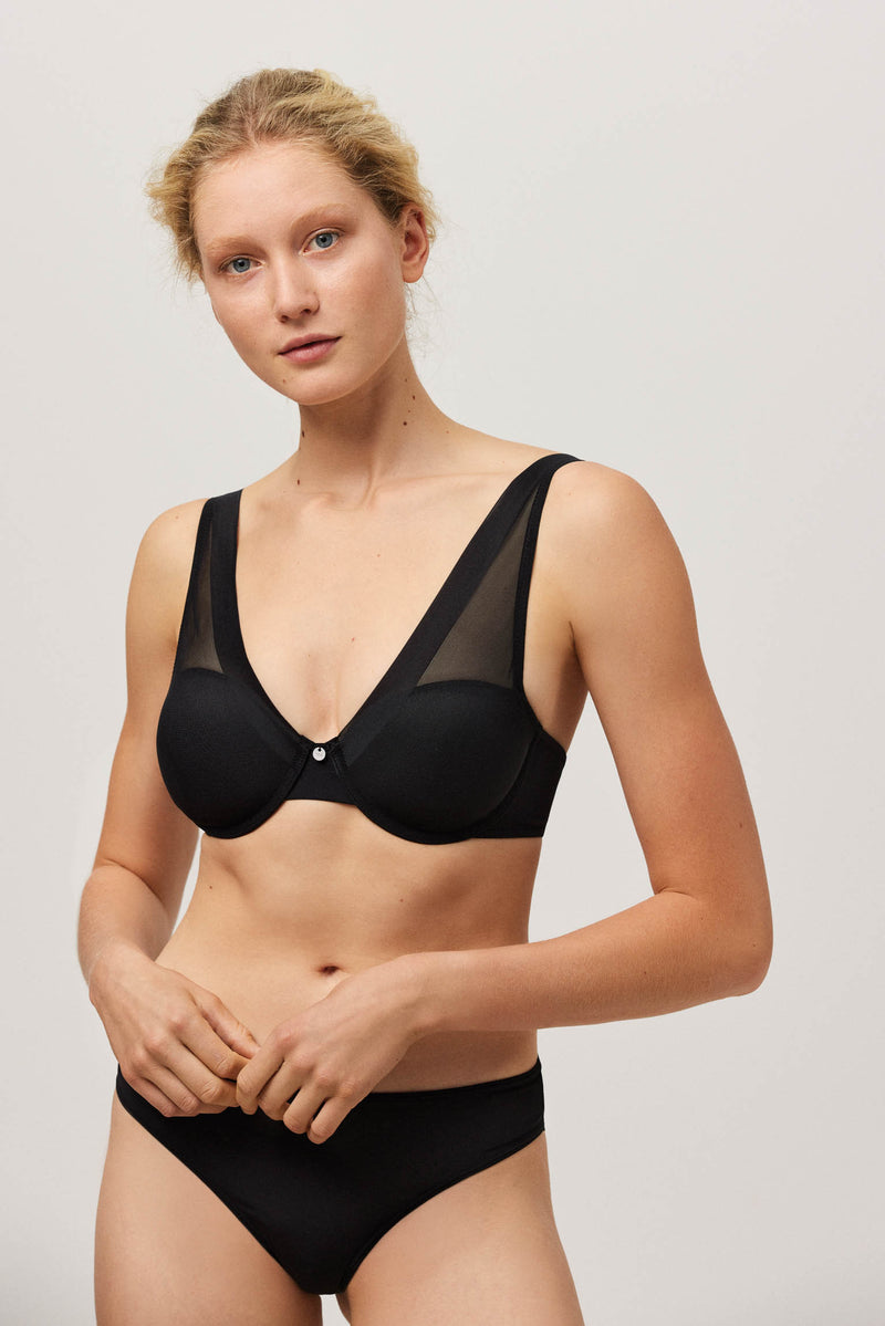 Black invisible padded bra Dim Generous Limited Edition