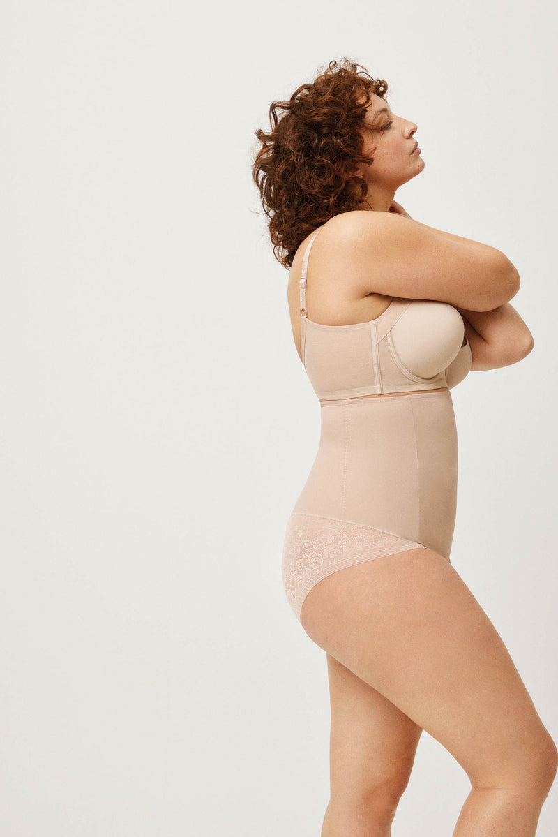 Faja alta abdominal reductora tejido de tul compresión media – Ysabel Mora