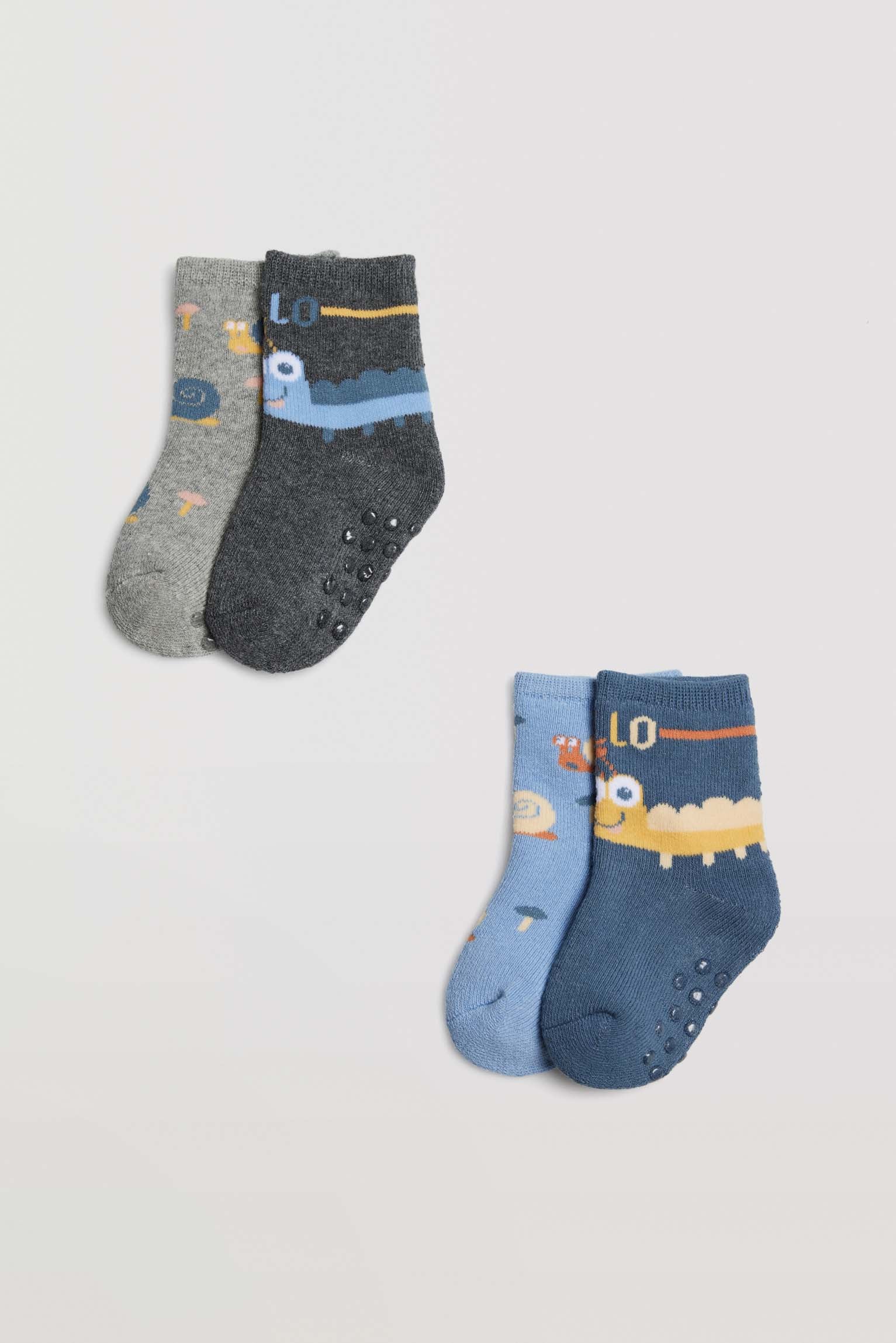 Calcetines antideslizantes niños 3 pares algodón 8061 soxland — CucutBcn