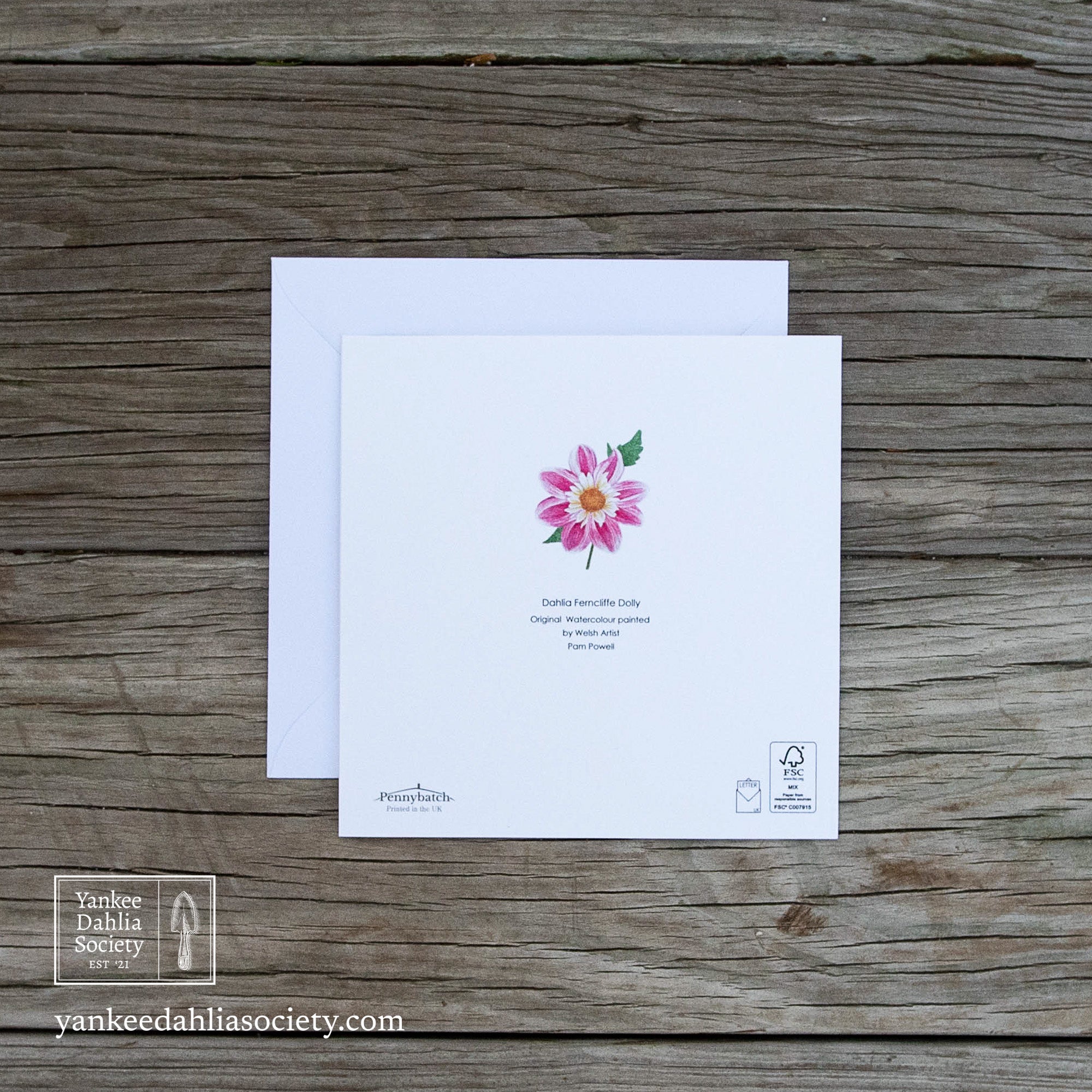 Product image - 6" Dahlia Card - Style 1:  Ferncliff Dolly