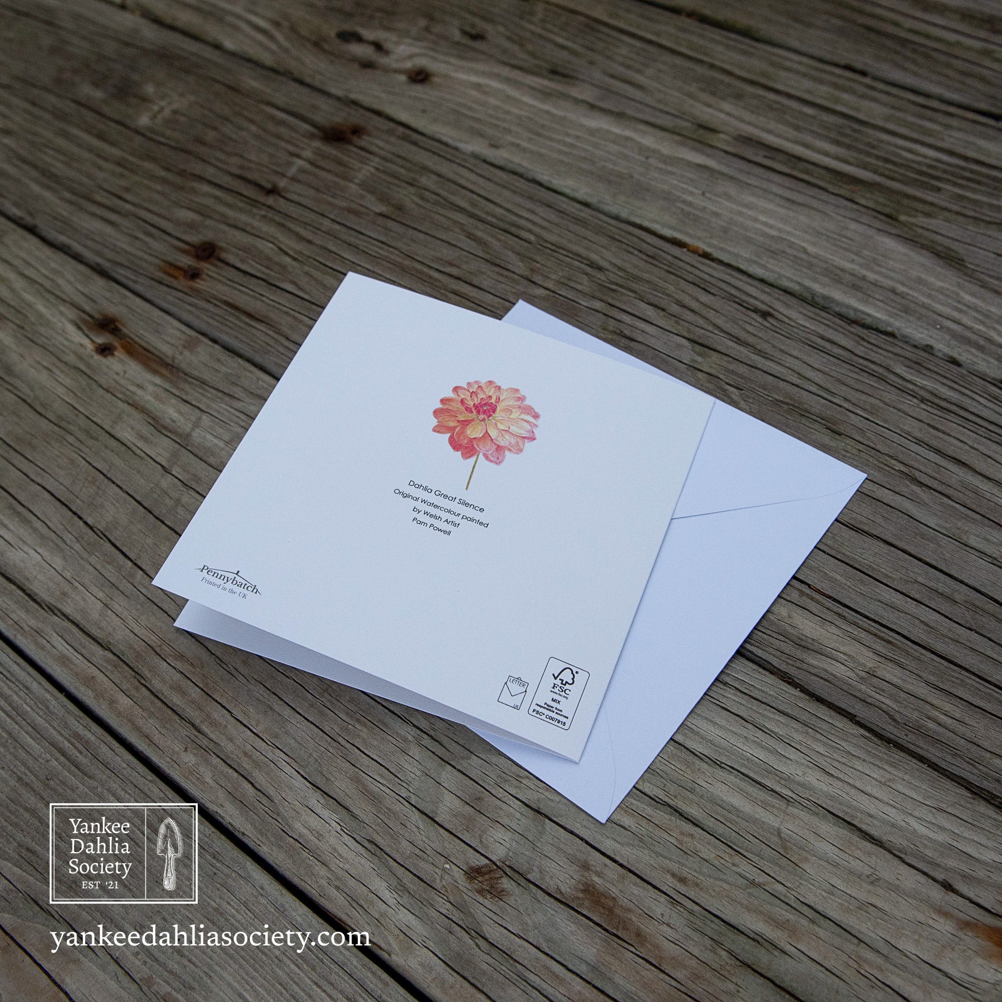 Product image - 6" Dahlia Card - Style 3:  Great Silence