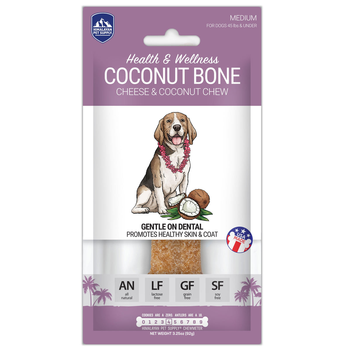 Coconut Bone Chew Two Bostons