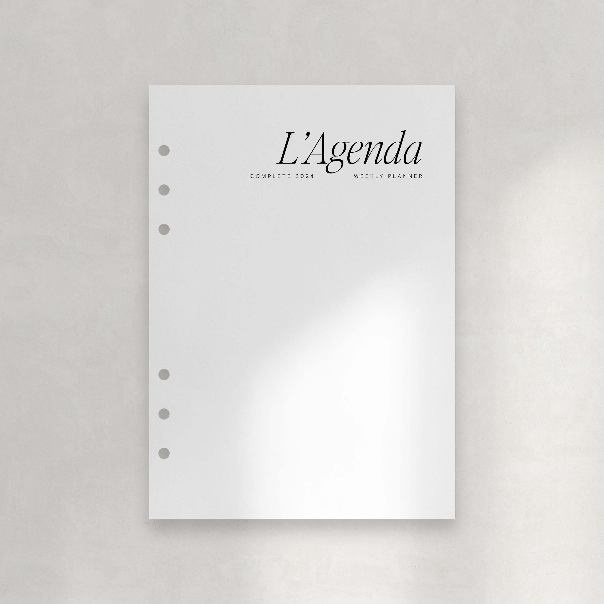 L'Agenda 2024 : The Complete Weekly Planner – Rosie Papeterie