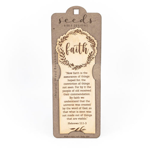 Wood Engraved Bookmark - Joy 1 Thessalonians 5:16-18 – Seeds Bible Designs