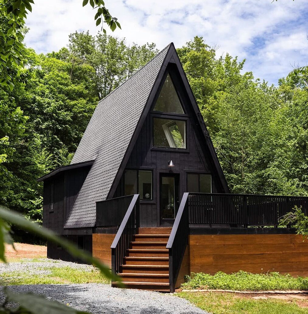 A Frame Cabin in nature