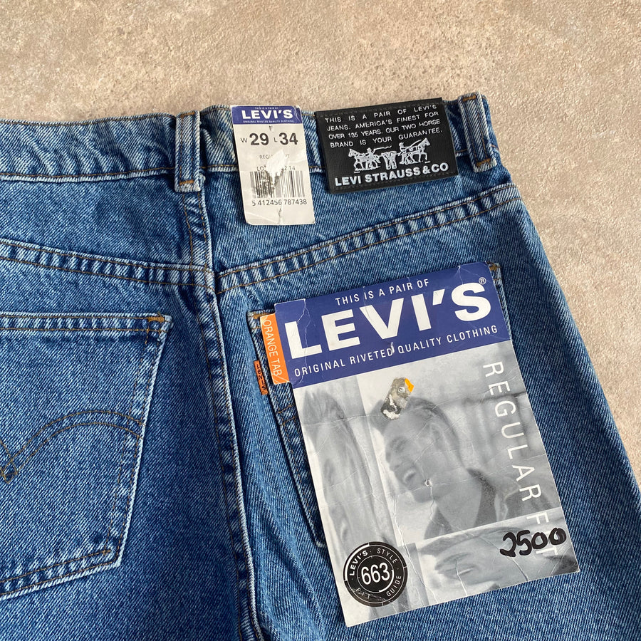 Levi's 663 Orange Tab Deadstock Jeans, Blue - 29/34 – Take It vintage &  secondhand