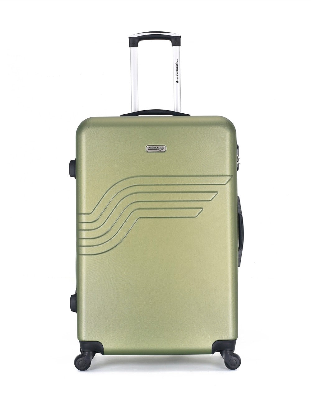 TRAVEL WORLD Valise trolley - ABS - 4 Roues - XXL - 85 cm - Gris