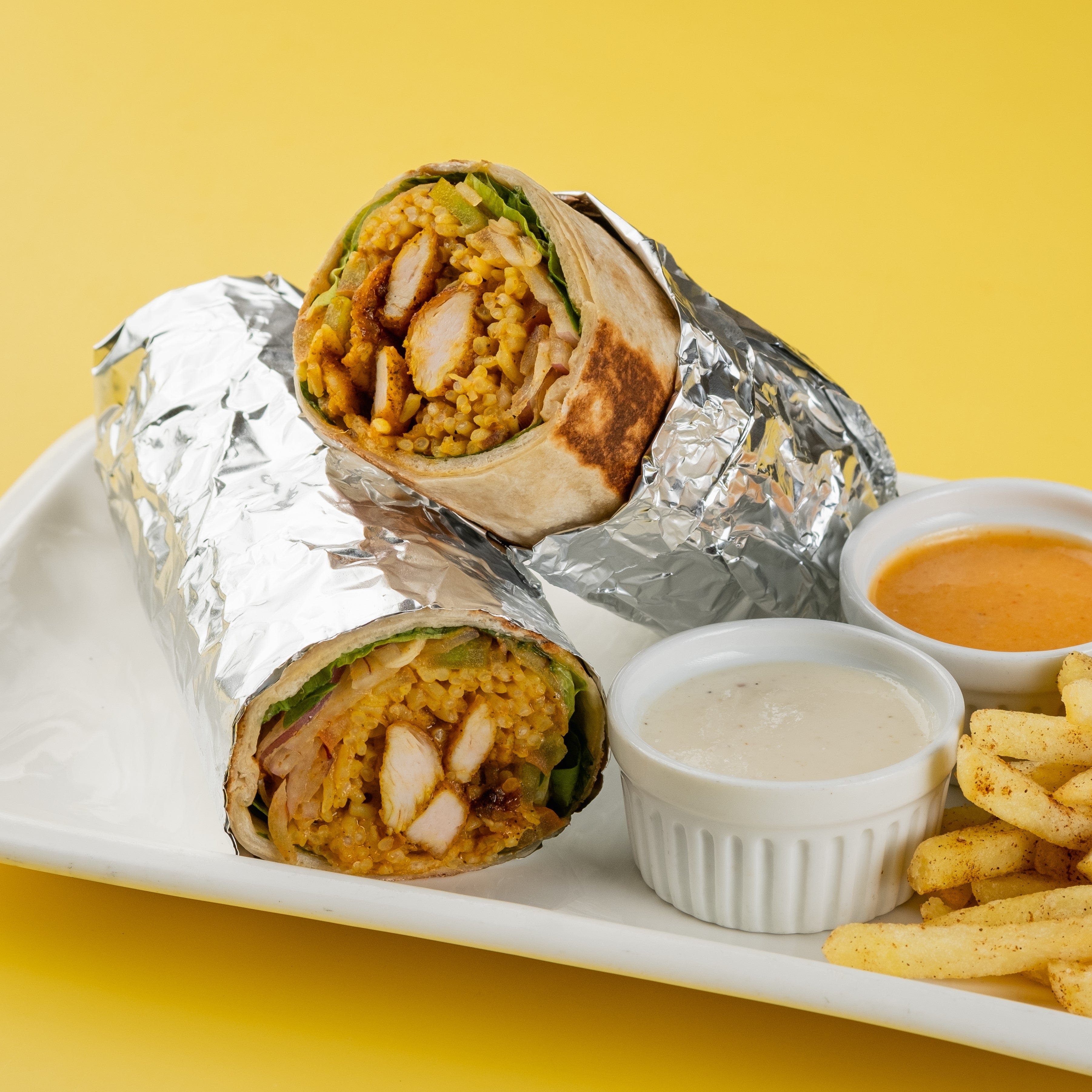 Chicken Shawarma Rice Wrap — Tasteless Food Group