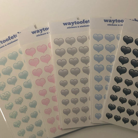 waytoofetch] heart confetti washi tape (thin, 4 colors) – It's Deco Day