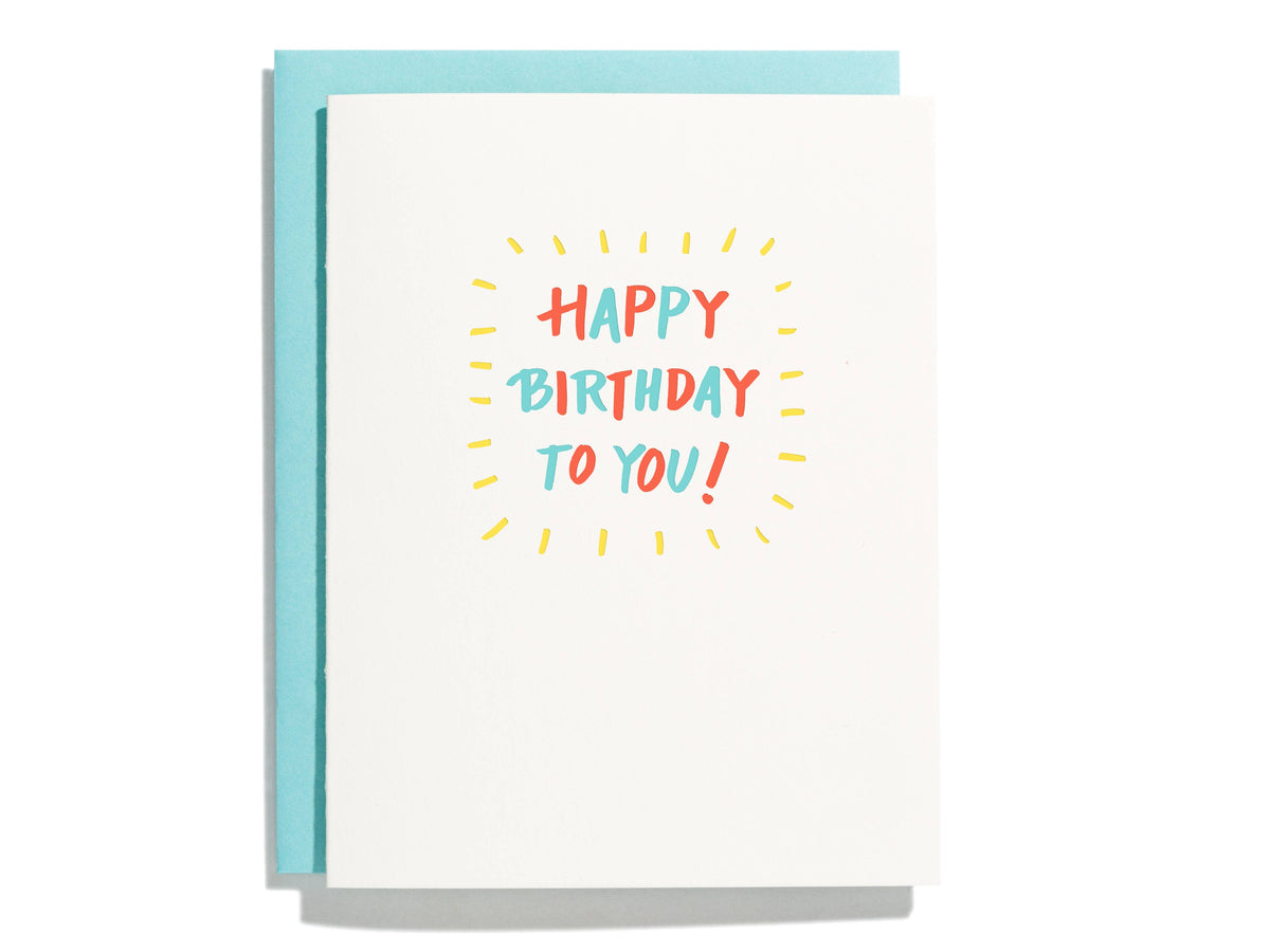 Burst Mini Thank You Note Cards