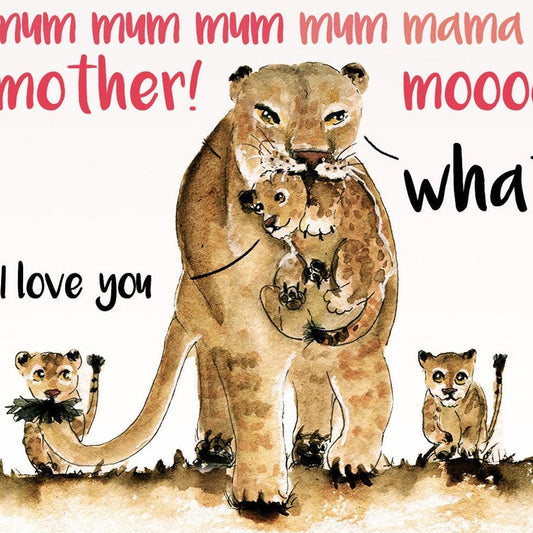 Possum Mom Birthday Cards Funny Gifts For Moms – Liyana Studio