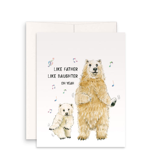 Fishing Bear Birthday Cards Funny - Reel Big Fish Dad Birthday Card For Men  – Liyana Studio