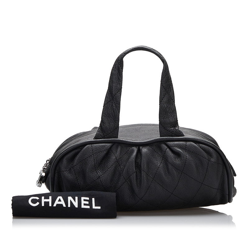 Chanel quiltet læder le marais taske -