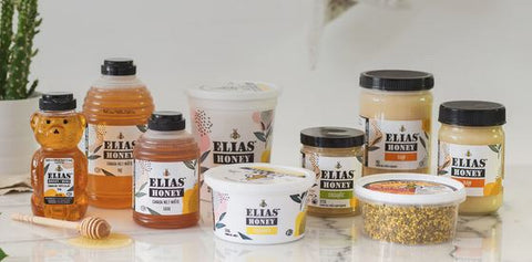 elias honey, honey, varietal honey, gourmet honey, raw honey, pollen, canadian honey