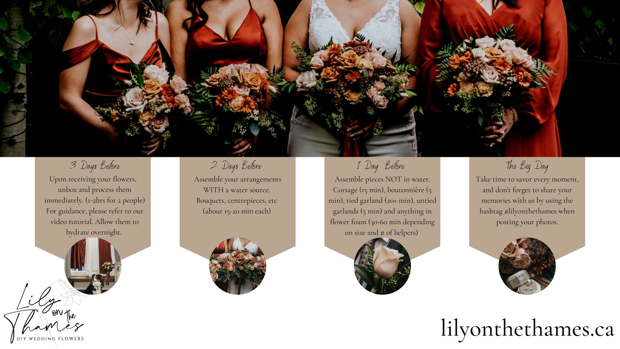 DIY Wedding Flower Timeline