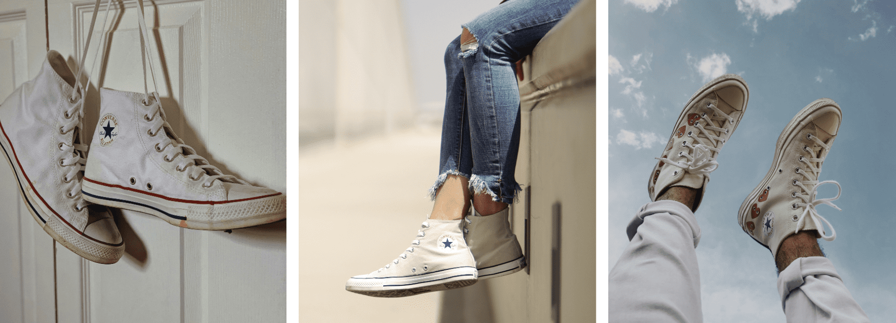 מקבץ מונות של נעלי קונברס לבנות - Converse