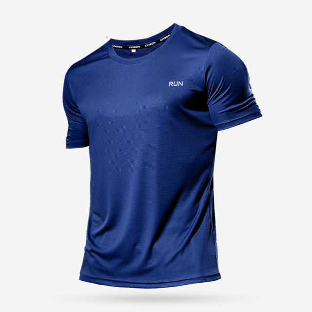 Men Running T-Shirt Quick Dry Fitness Shirt Training Clothes – PUPU