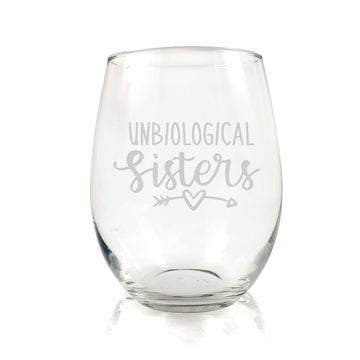 Personalized Best Friends Stemless Wine Glass