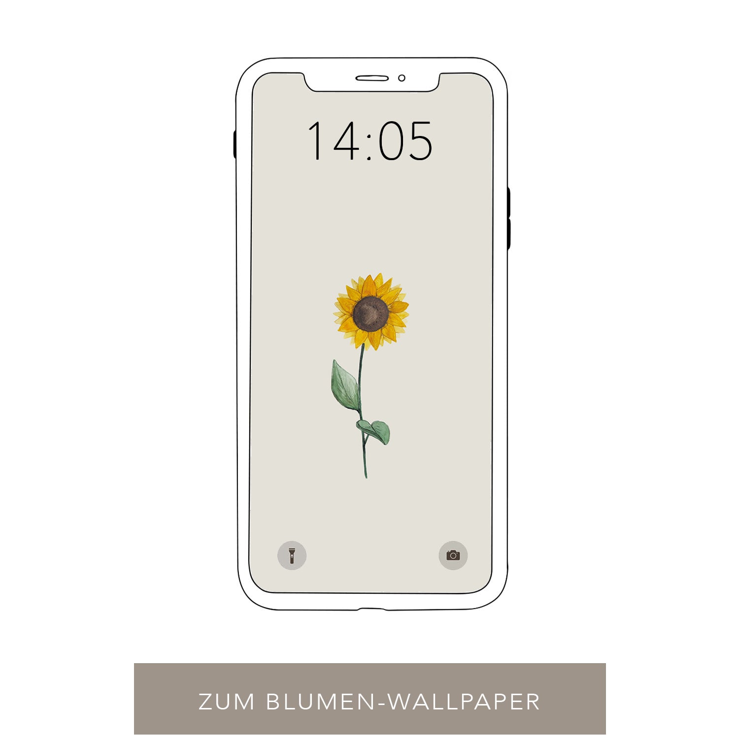 Handy-Hintergrund Sonnenblume