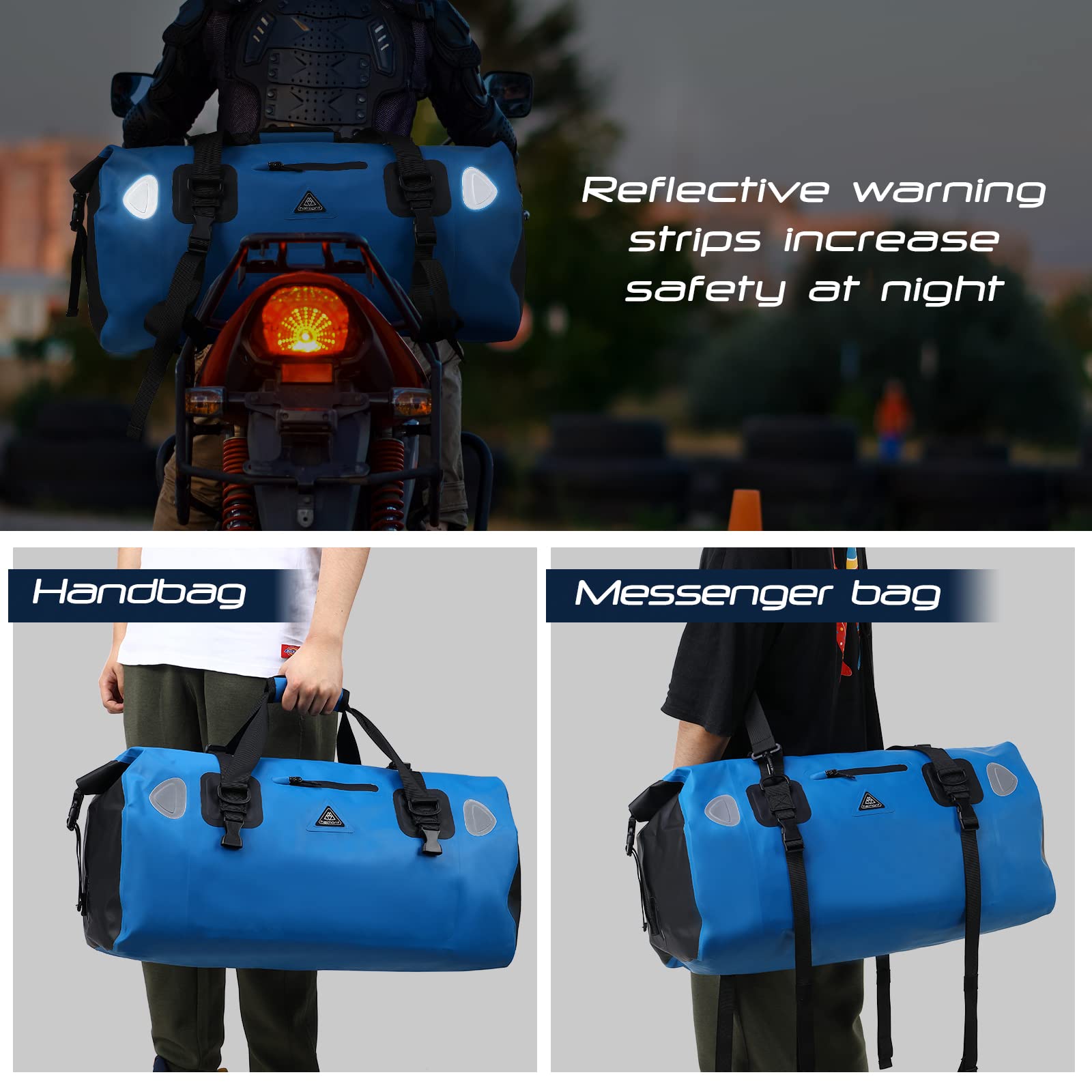 Haimont Motorcycle Dry Bag Roll-top Waterproof Duffel Bag