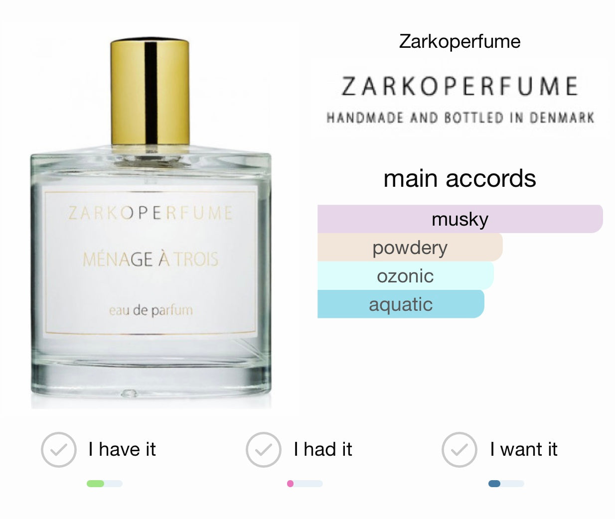 Zarkoperfume Ménage à Trois Eau Parfum – Kiss Aroma Perfumes & Fragrances