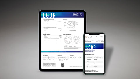 GIA Lab-grown diamond certificate