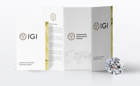 IGI Lab-grown diamond certificate