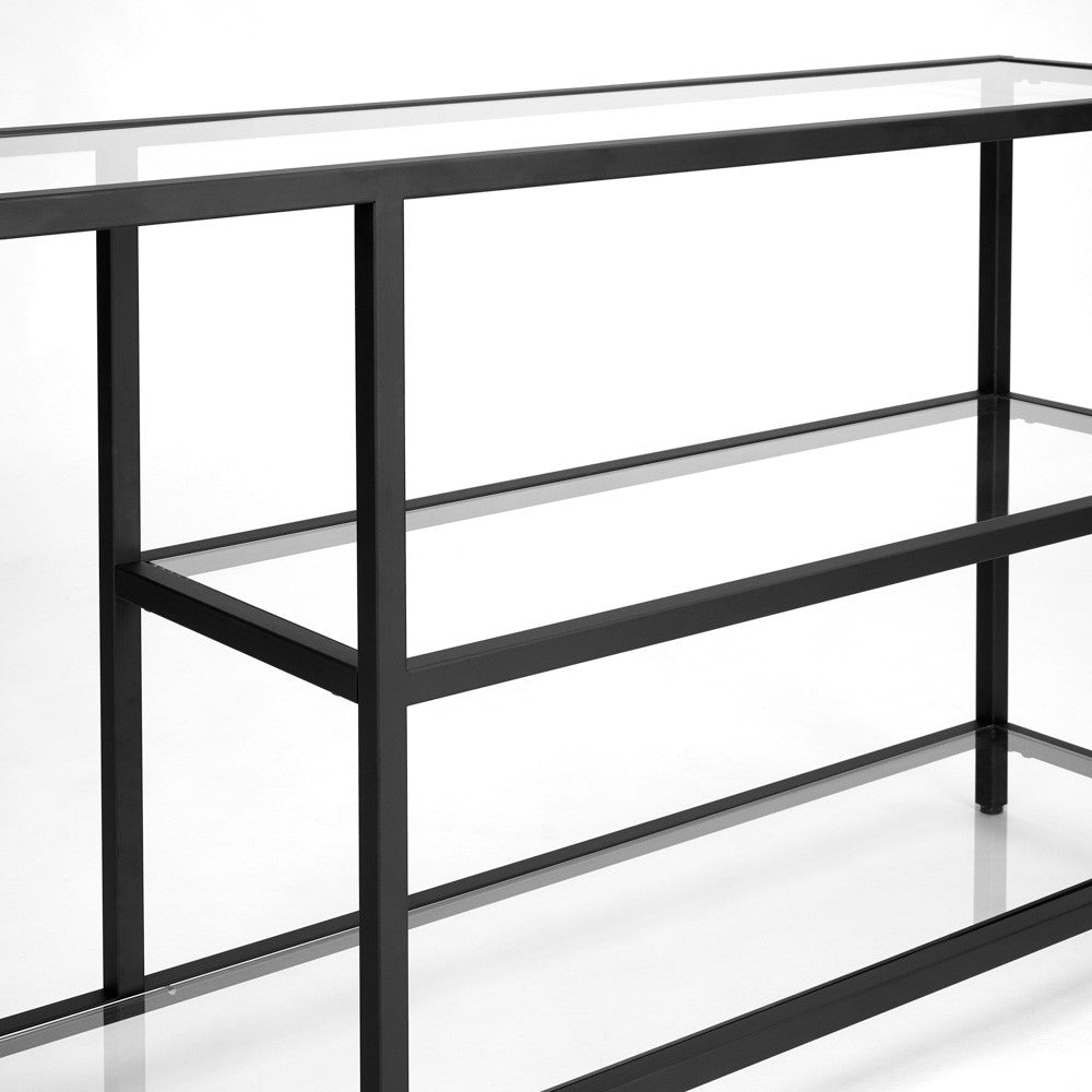 Murray Black Metal Console Table - 59"