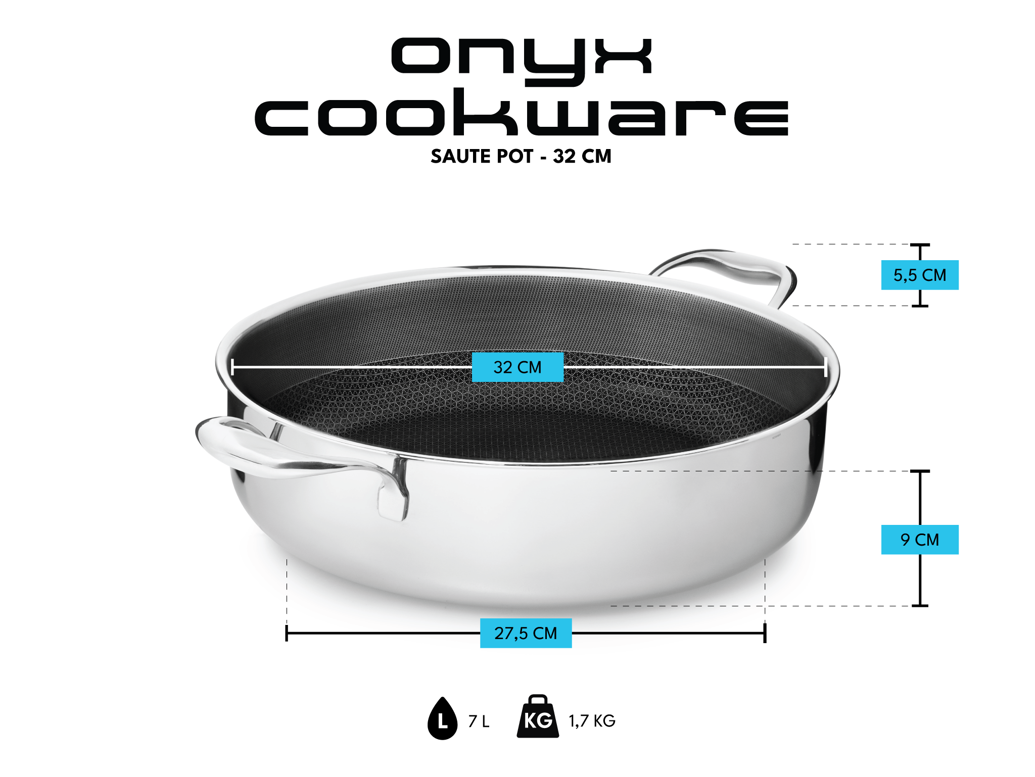 SAUTE POT 32CM – ONYXCOOKWARE EU