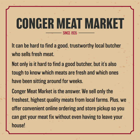 It can be hard to find a good, trustworthy local butcher who sells fresh meat.