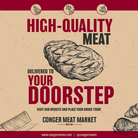 Conger Meat Market provides high quality meat delivery to your door, with local delivery to the Albert Lea area there's really no reason to not shop Conger Meats