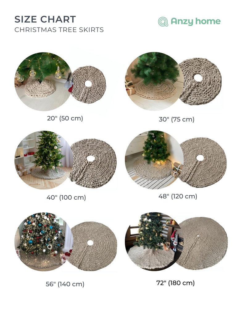 Christmas tree skirts size guide – Anzy Home