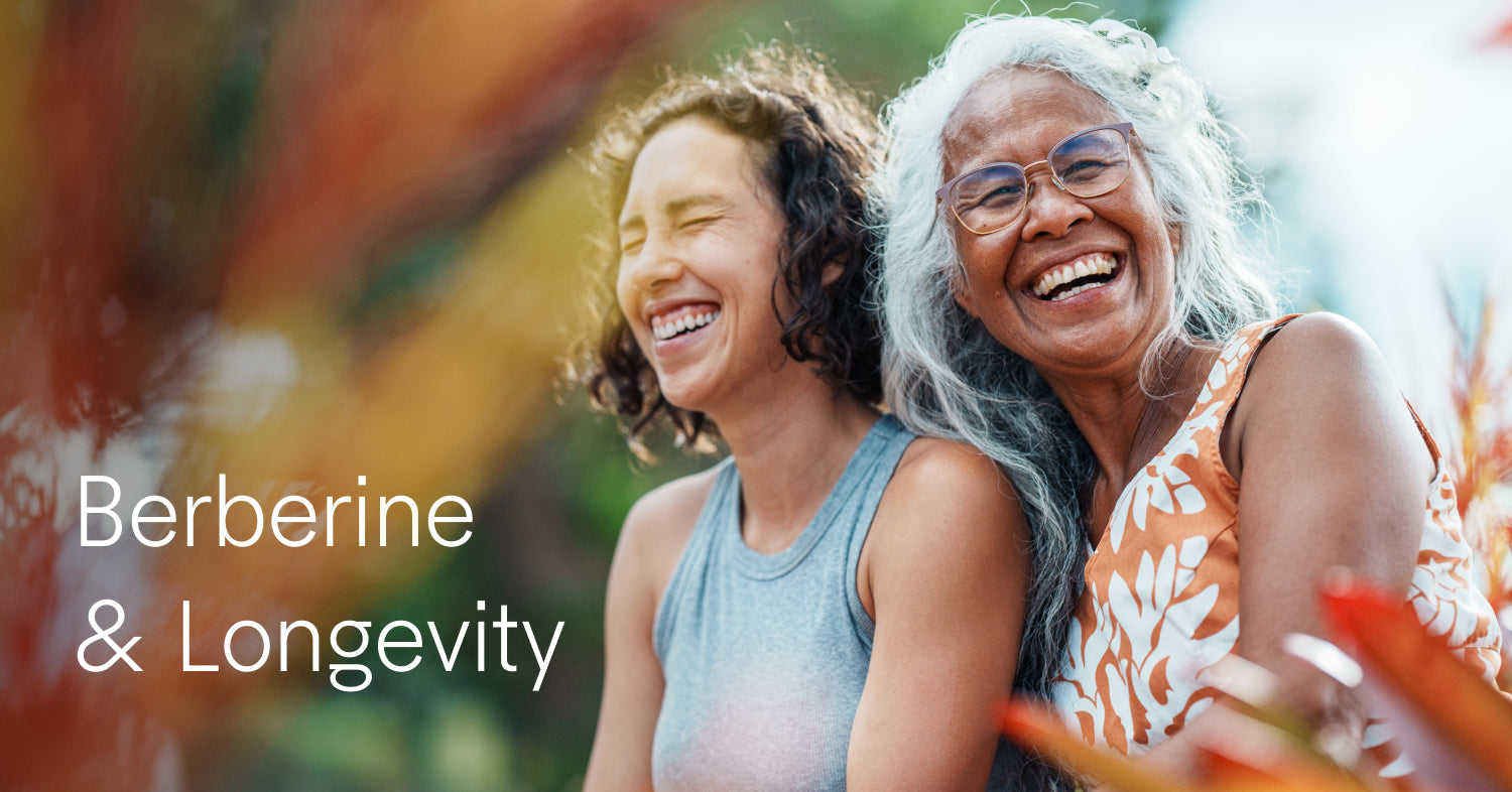 Two women laughing, symbolizing Berberine