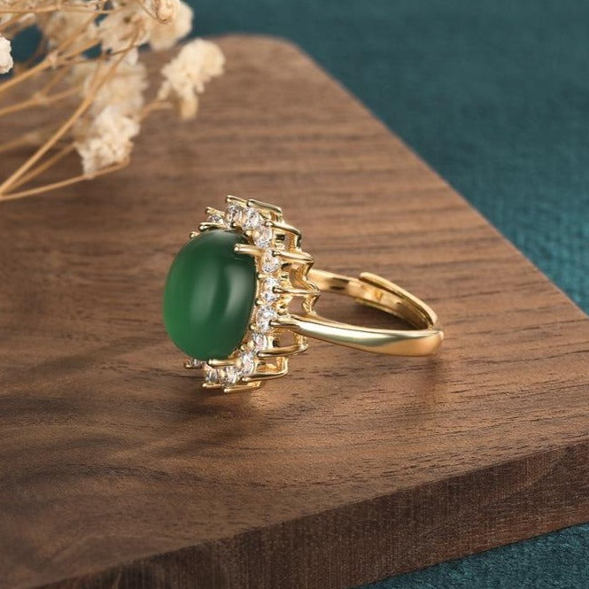 Adjustable Agate Ring