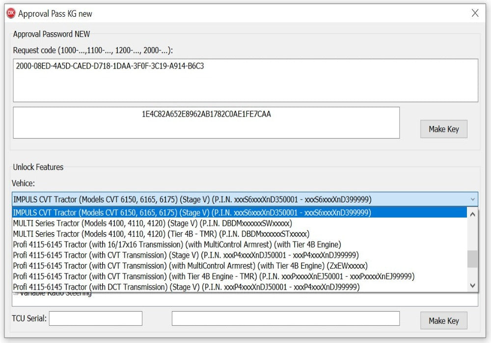 CNH New Approval Password Generator 2023