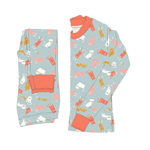 Pajama with Cats Prints