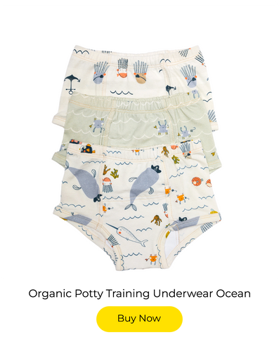 Three Potty Training underwear with ocea