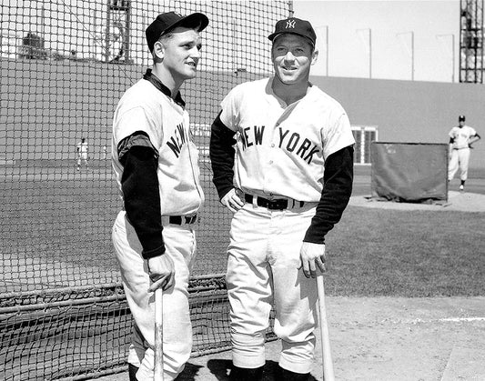 Roger Maris, Yogi Berra, Mickey Mantle PHOTO