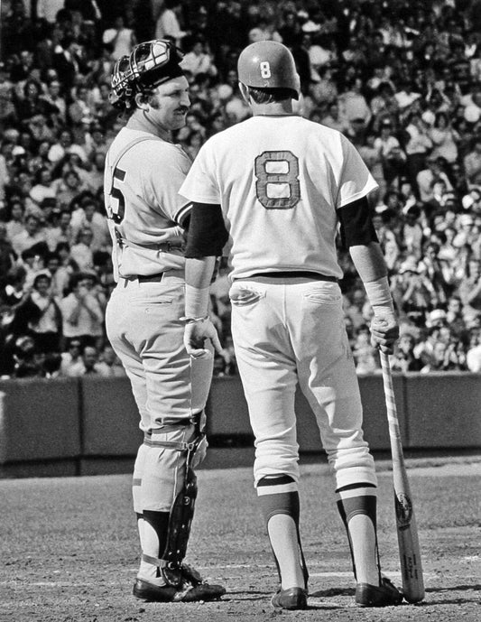 OldTimeHardball on X: Thurman Munson and Carlton Fisk, courtesy