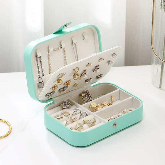 Casegrace Ring Box Small Jewelry Box Girls Jewelry Organizer Mini Travel  Case Ring Storage Box