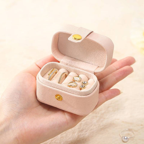Casegrace Ring Box Small Jewelry Box Girls Jewelry Organizer Mini Trav