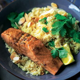 Moroccan Salmon with Couscous