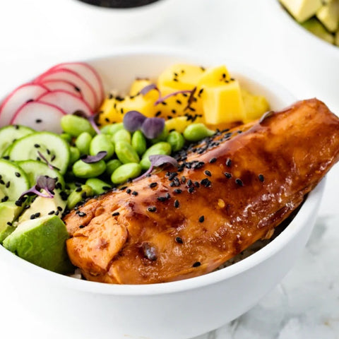 Teriyaki Salmon Rice Bowl