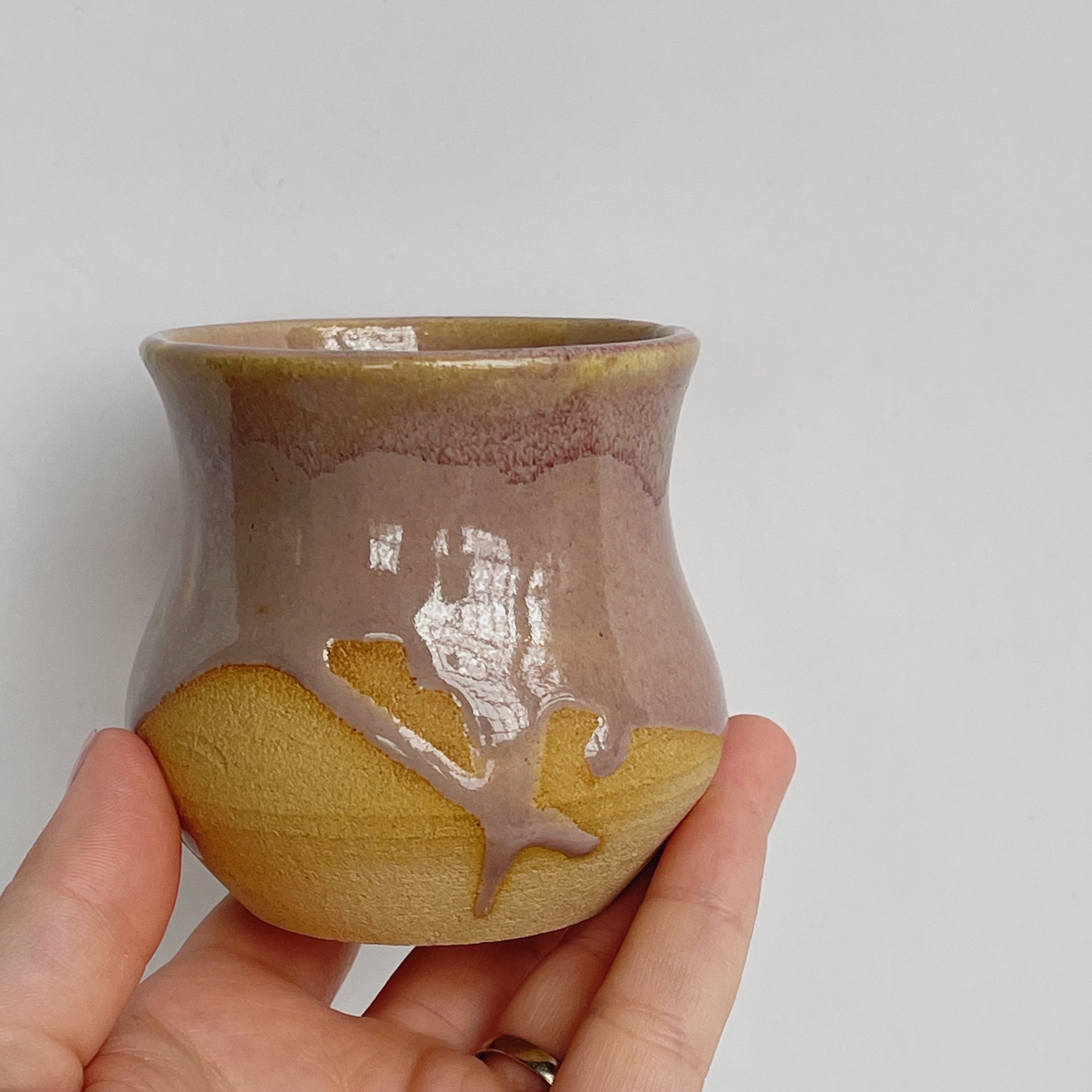 Small Pink and Buff Vase | Katie Brown