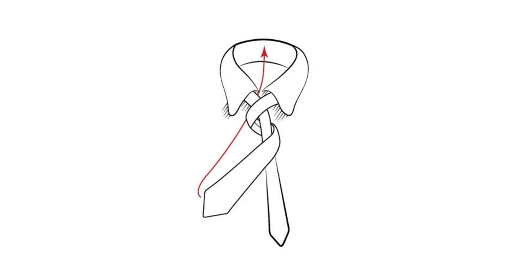 Wie man einen einfachen Krawattenknoten bindet Schritt 3